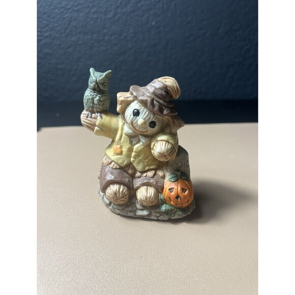 Vintage  Ceramic Scarecrow/pumpkin Figure - Picture 1 of 5